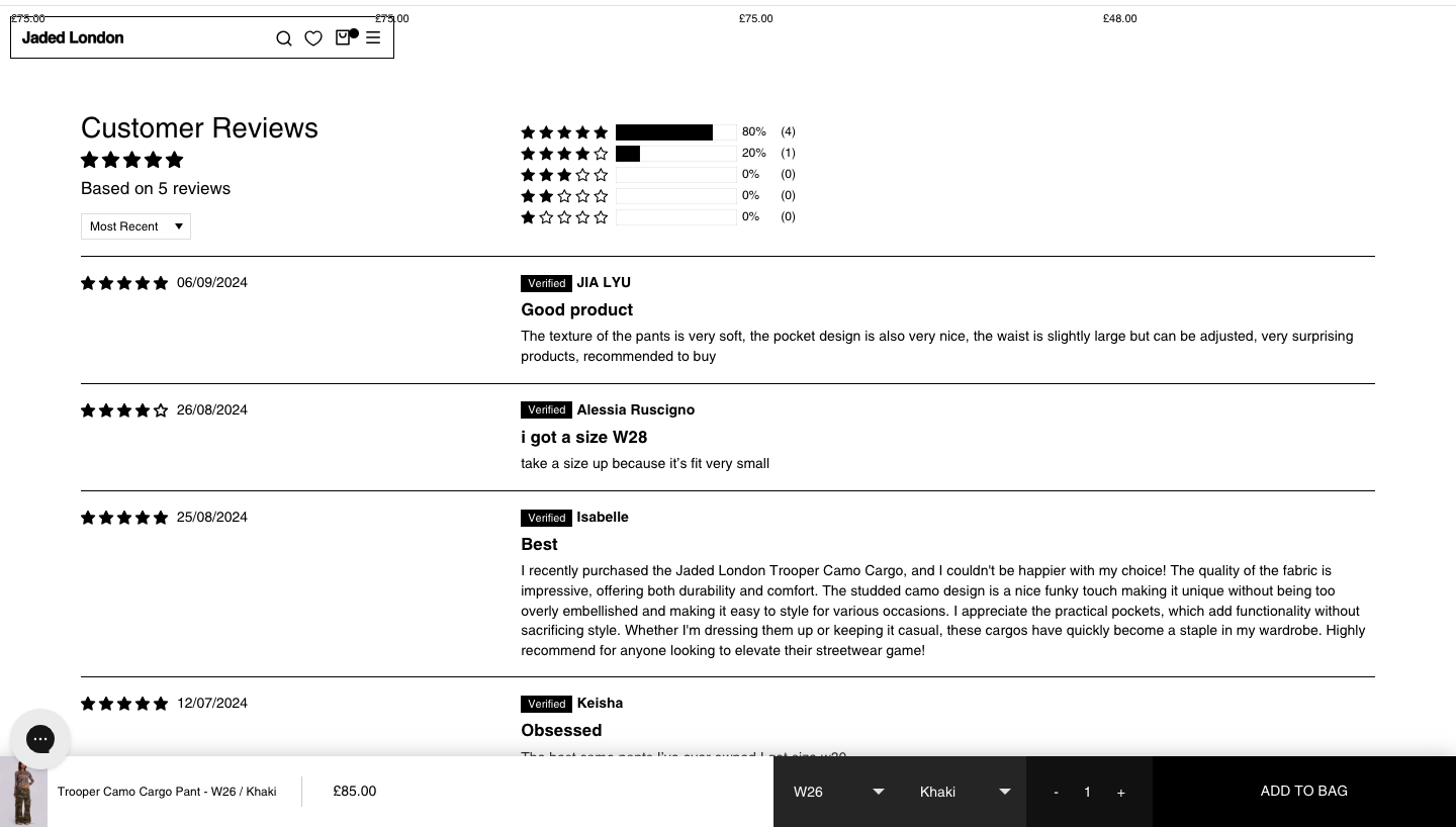 Jaded London: A Case Study Disclaimer: Images  Are Property of the Company: Jaded London