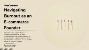E-commerce burnout as a founder